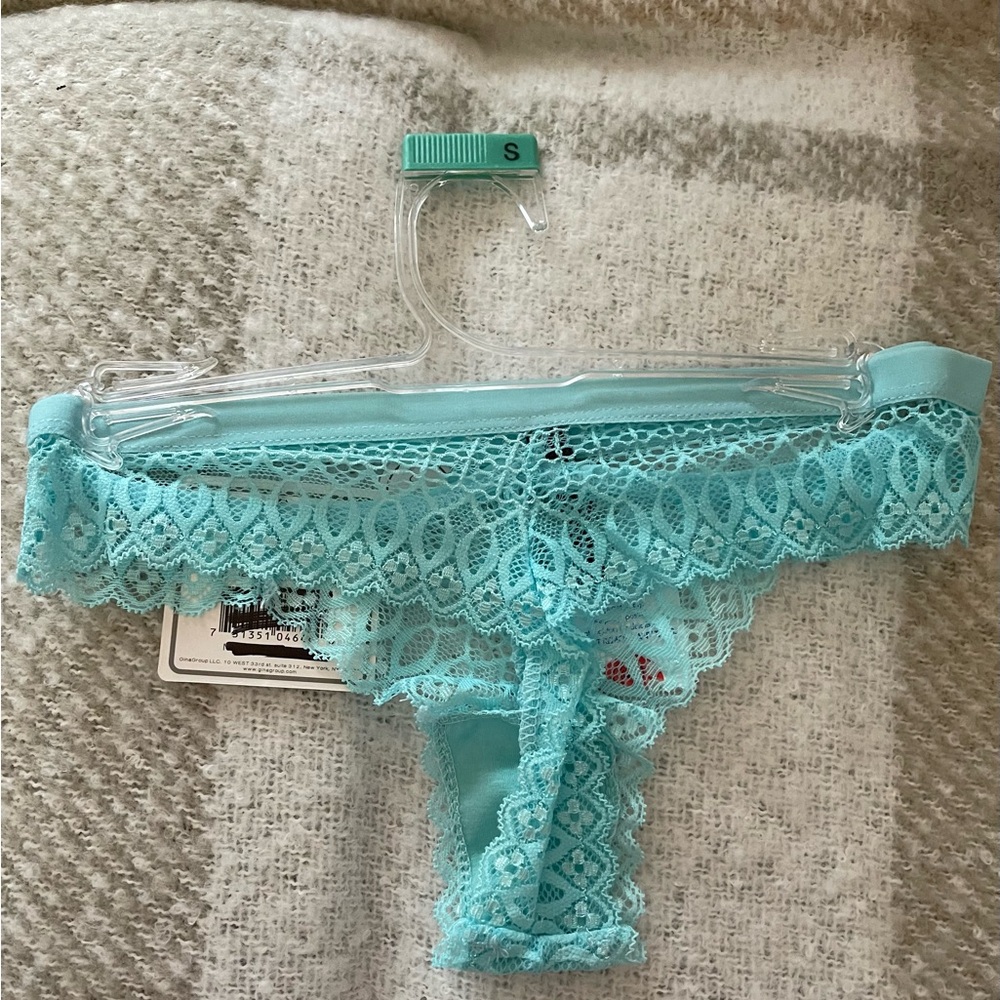 Lace Trim Aqua Panty